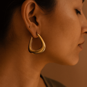 Delta Hoops - 18k Gold Plated