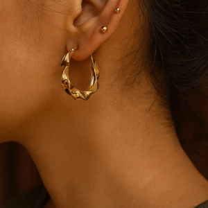 Tidal Hoops - 18k Gold Plated
