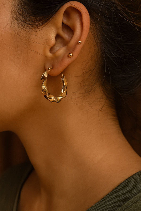Tidal Hoops - 18k Gold Plated