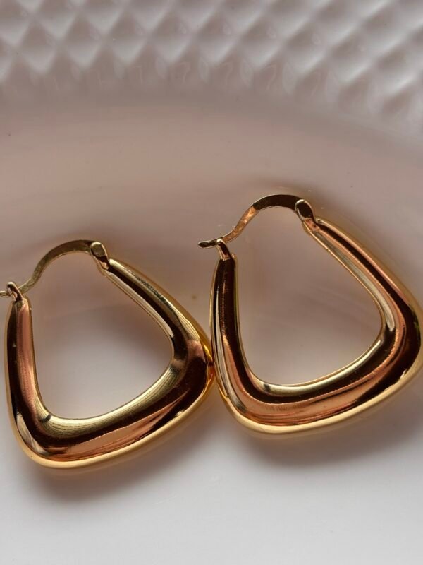Delta Hoops - 18k Gold Plated - Image 2