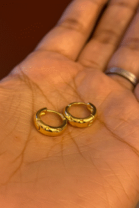 Gold huggies