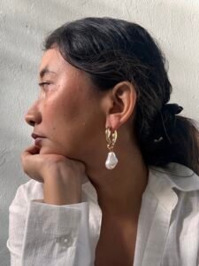 Pearl Drop Statement Earrings