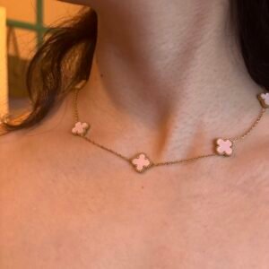 Pink Clover Choker - Image 2