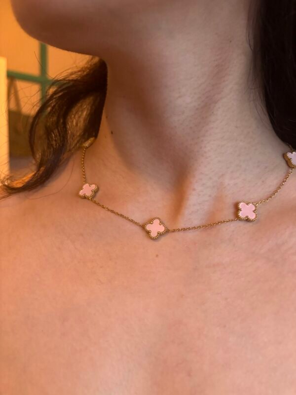 Pink Clover Choker - Image 2