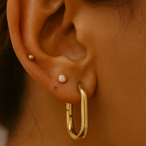 Rectangular Hoop Earrings