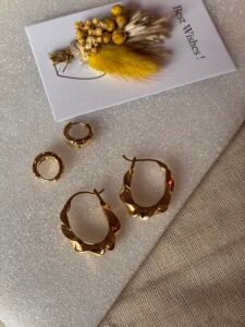 Everyday chic duo - Gold Huggies + Tidal Hoops