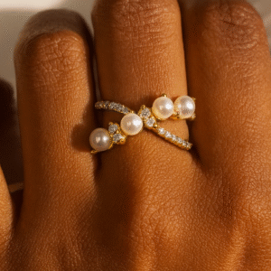 Freida Crossband Adjustable Ring - Image 2