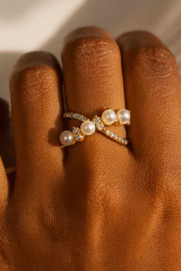 Freida Crossband Adjustable Ring