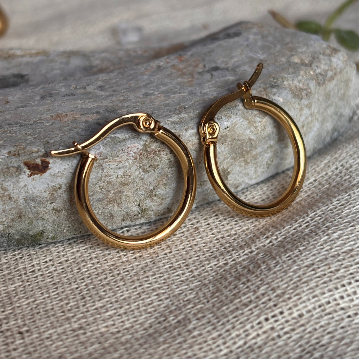 Eden gold hoops - Image 1
