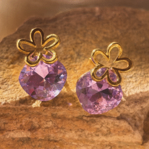 Lilac Bloom Studs - Image 2