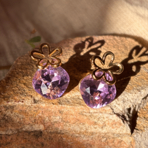 Lilac Bloom Studs - Image 3