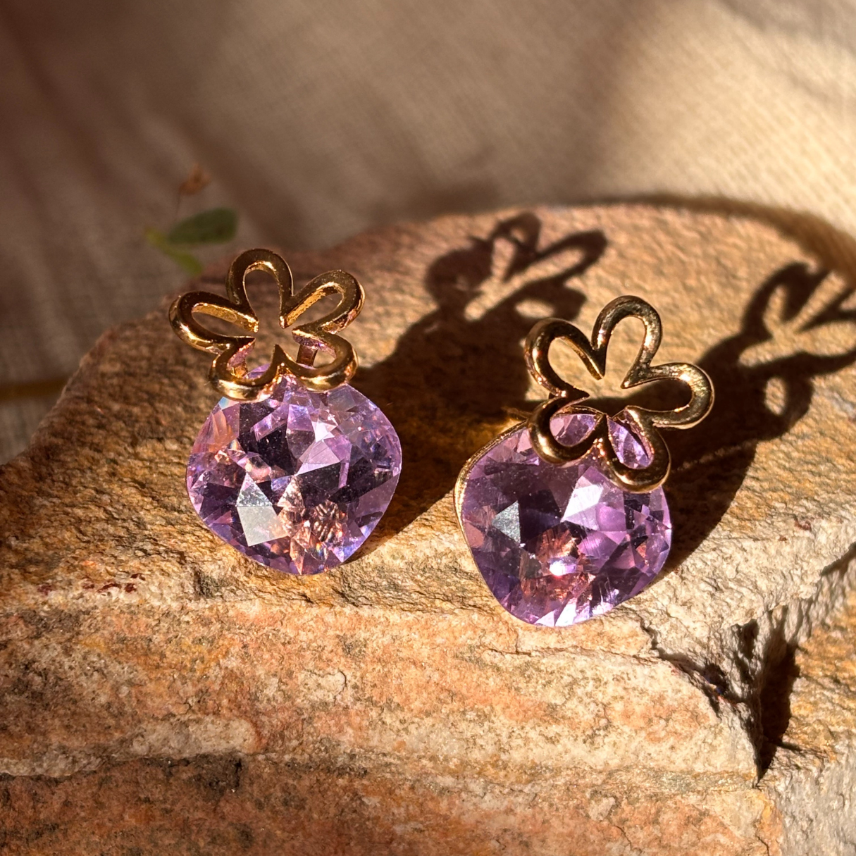 Lilac Bloom Studs - Image 3