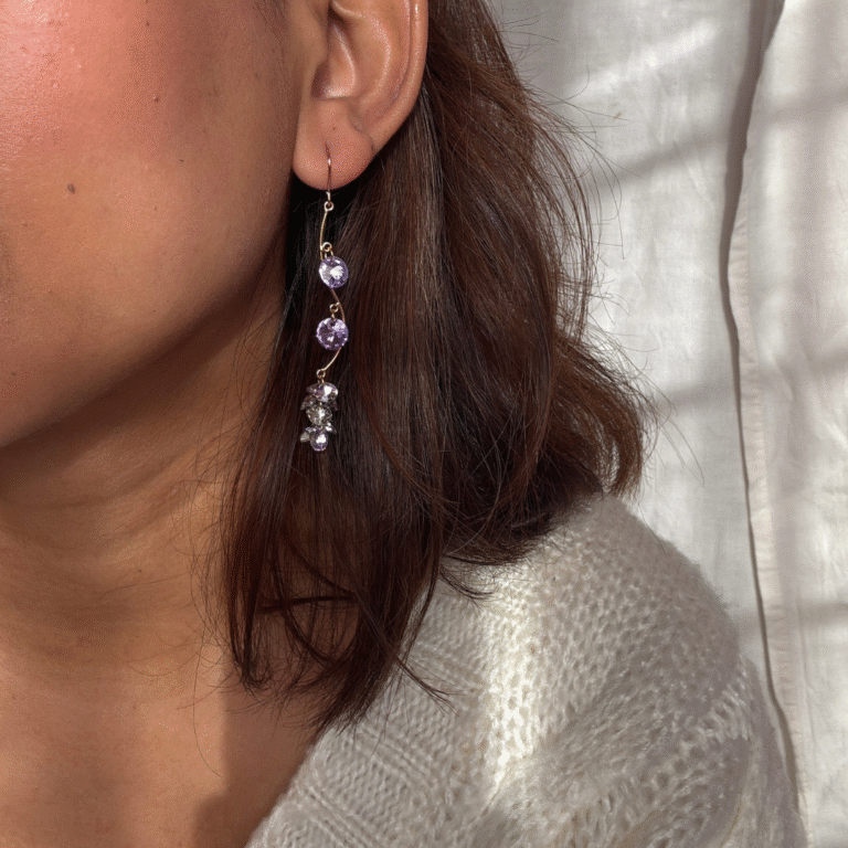 Lavender Cascade Earrings